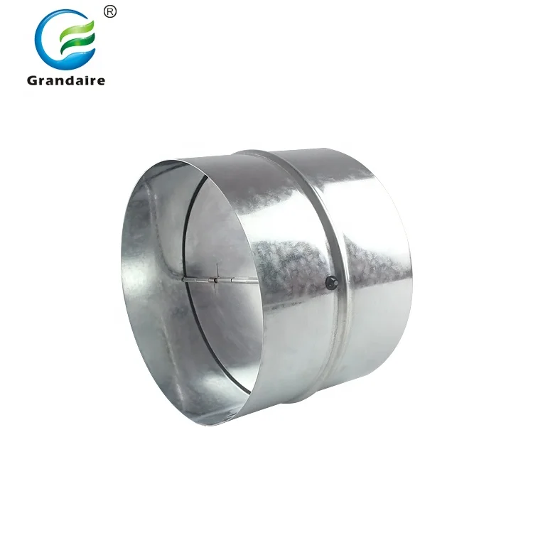 Round Non Return Backdraft Damper for Air Volume Control