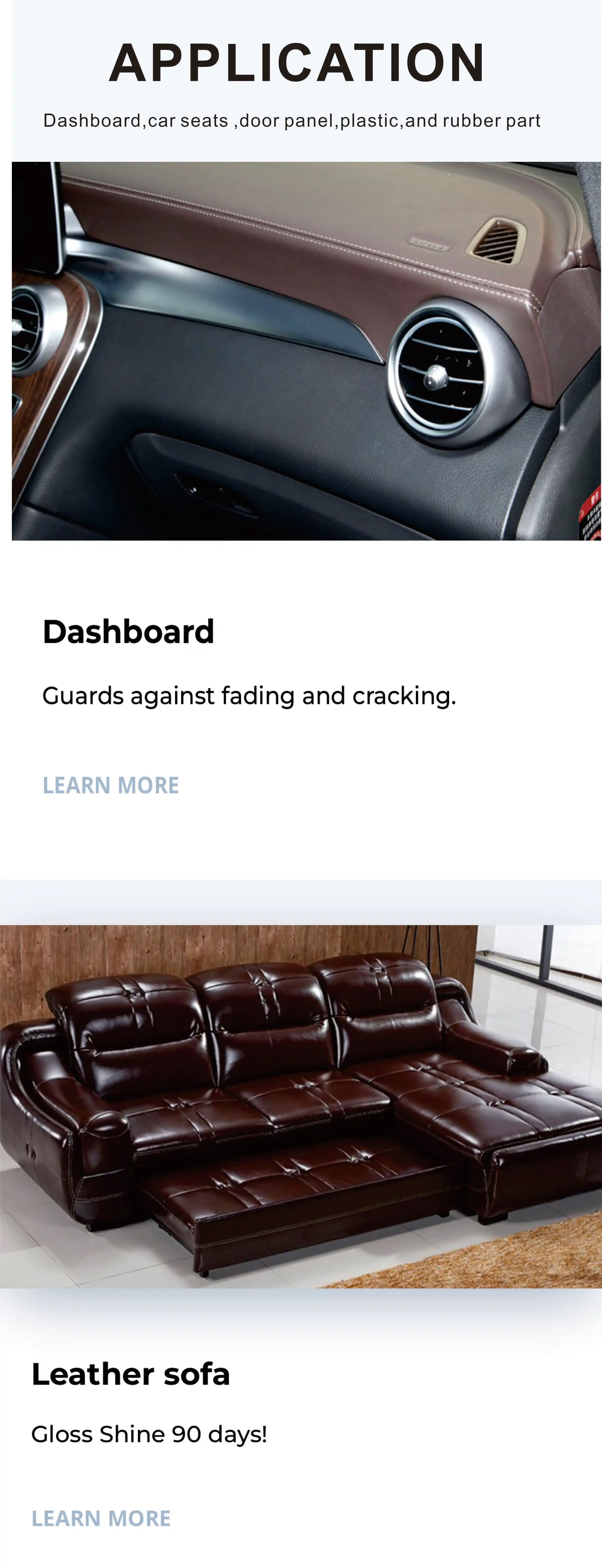 Gs90 Car Dashboard Polish Restoration Cleaner Spray Leather Wax