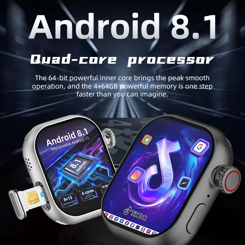 HOWEAR HW - S10 CALL Smartwatch | 4 + 64GB Large Memory, Dual - Camera, 5G+ Multi - Functions