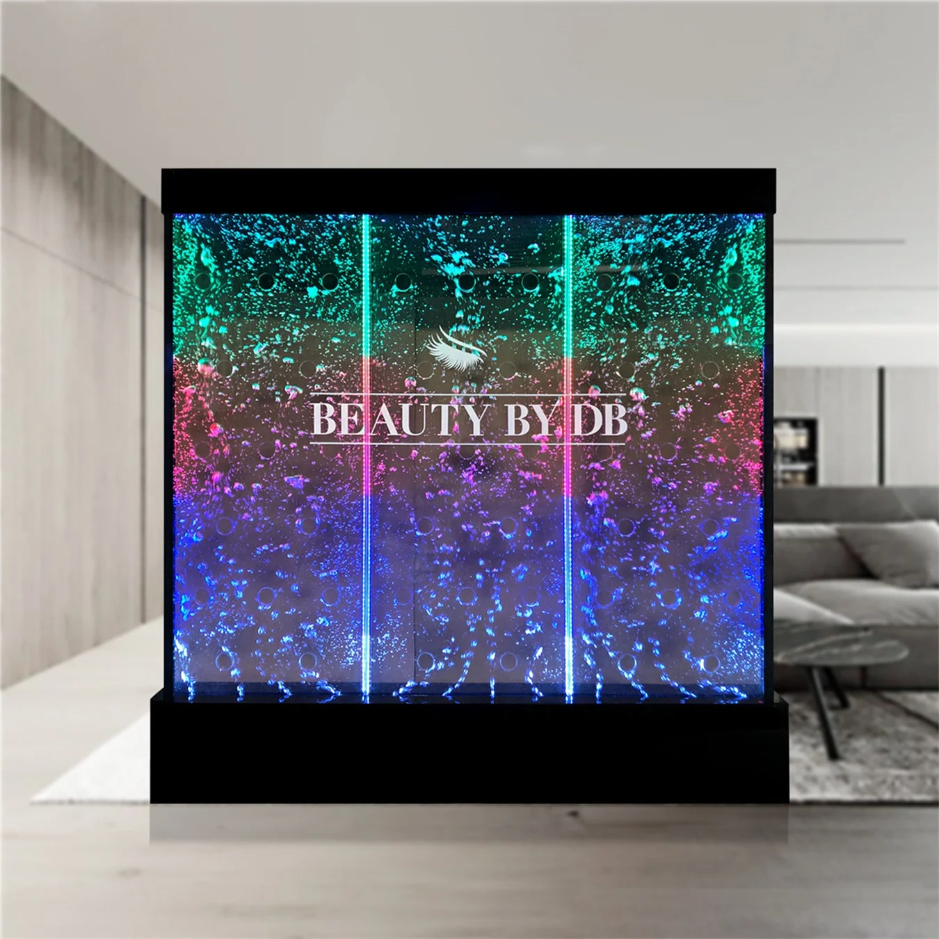 Decorations Restaurant Design Custom Led Dancing Water Bubble Swirl Wall Used As Dividers