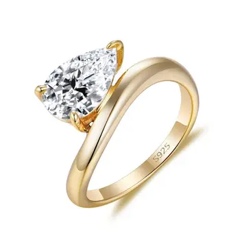 Ruizuan Moissanite High Grade Jewelry Ring Gold Moissanite Ring Moissanite Gold Plated Ring