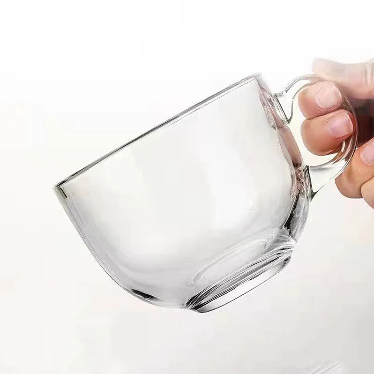 Оптовая продажа, кружки для молока, чая, завтрака, зерна, кофе, стеклянная чашка с бамбуковой крышкой