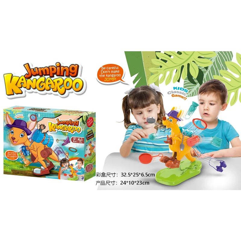 Parent-child Interactive Multiplayer Game Set Jumping Kangaroo Pendant Classic Board Games for Kids Educational