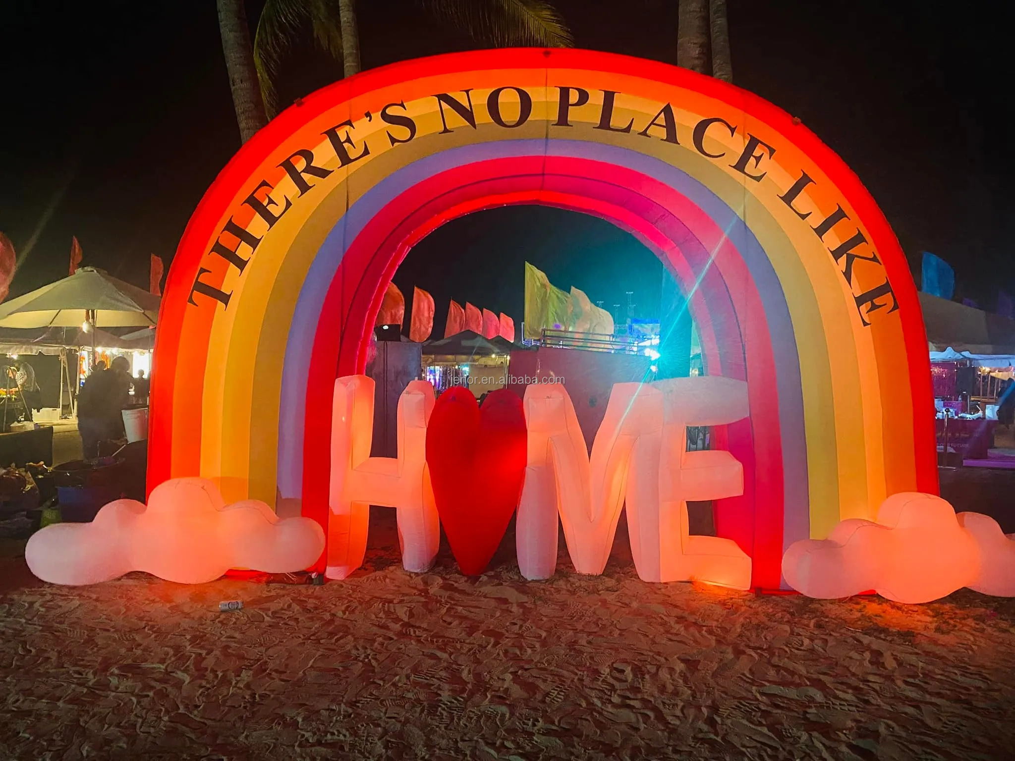 Giant Colorful Tunnel Inflatable Rainbow Tent for Pride Month ...