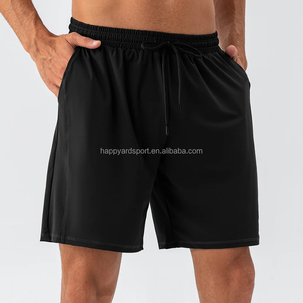 Men's Jogger Sportswear Drawstring Design Sports Shorts Summer Loose Casual Gym Workout Shorts With Side Pockets453_voghion.com