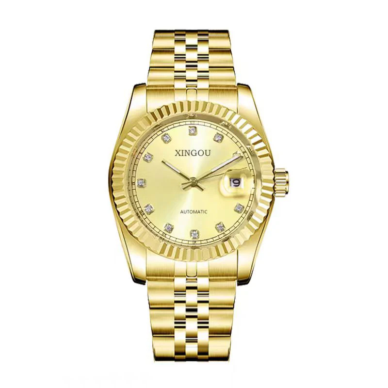 Stainless Steel Men Luxury Mechanical Watch Automatic Vintage Men Watches  Water Proof Watch Automatic