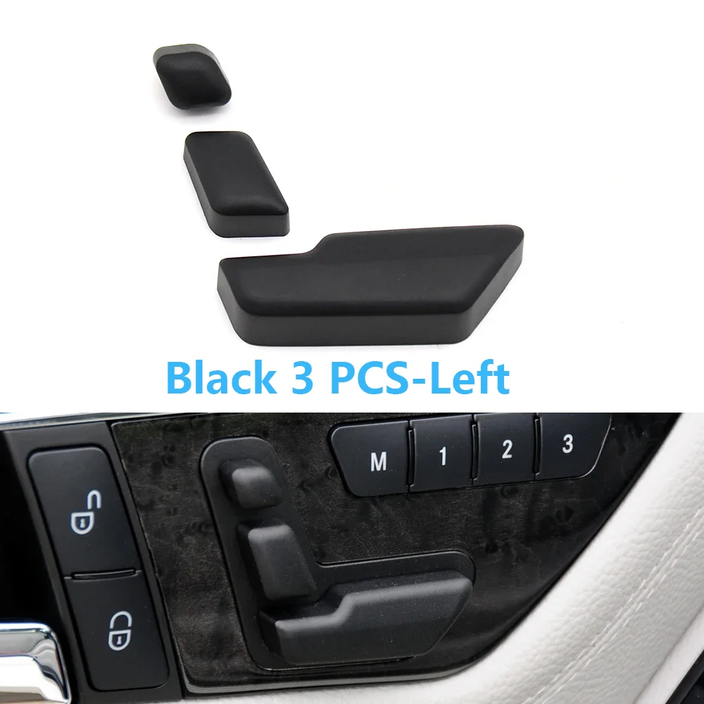 thumbnail image 2 of Partsebuy Door Seat Adjust Switch Button Trim – For Mercedes GLK350 2009-2015 & E350 2010-2014, 6pc 2 of 6