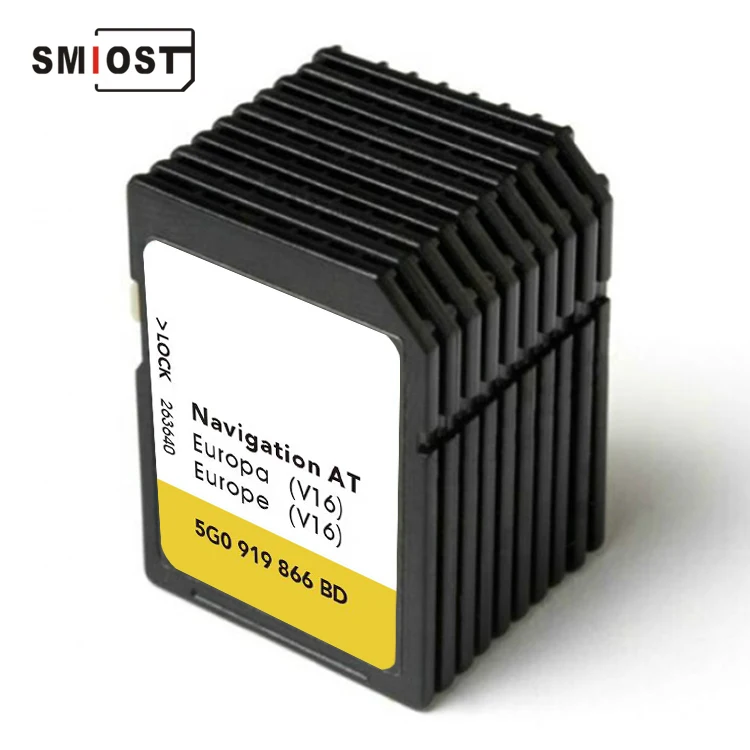 For VW CC POLO  PASSAT GPS Tracking Map Card at Europa 1 V15