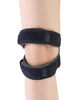 Black blue lined double patella strap