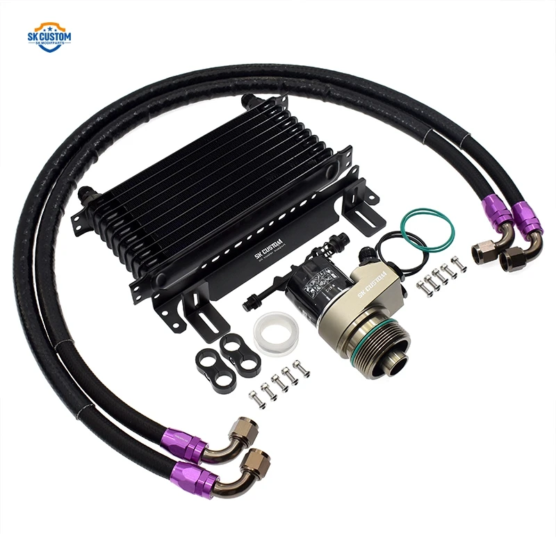 Engine Oil Coolant Kit For VW Golf MK7 1.8T 2.0T EA888 GEN3 Engine Oil Cooling Cooler