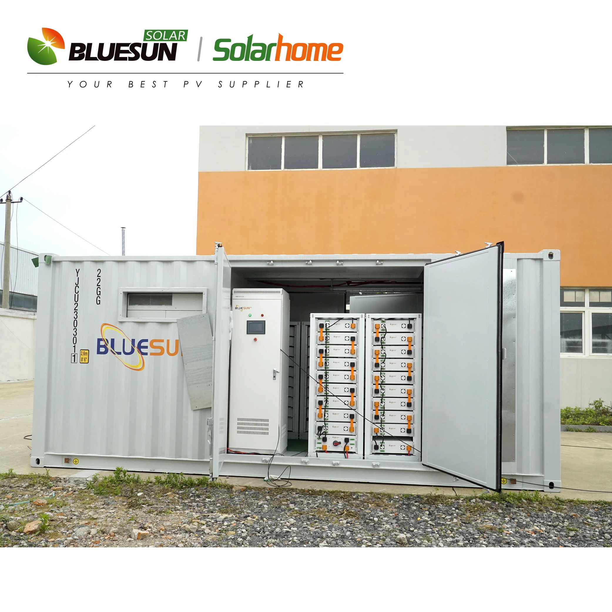 BLUESUN off Grid Solar System Complete 150KW 250KW 500KW off Grid Systems Solar Energy Storage System Price