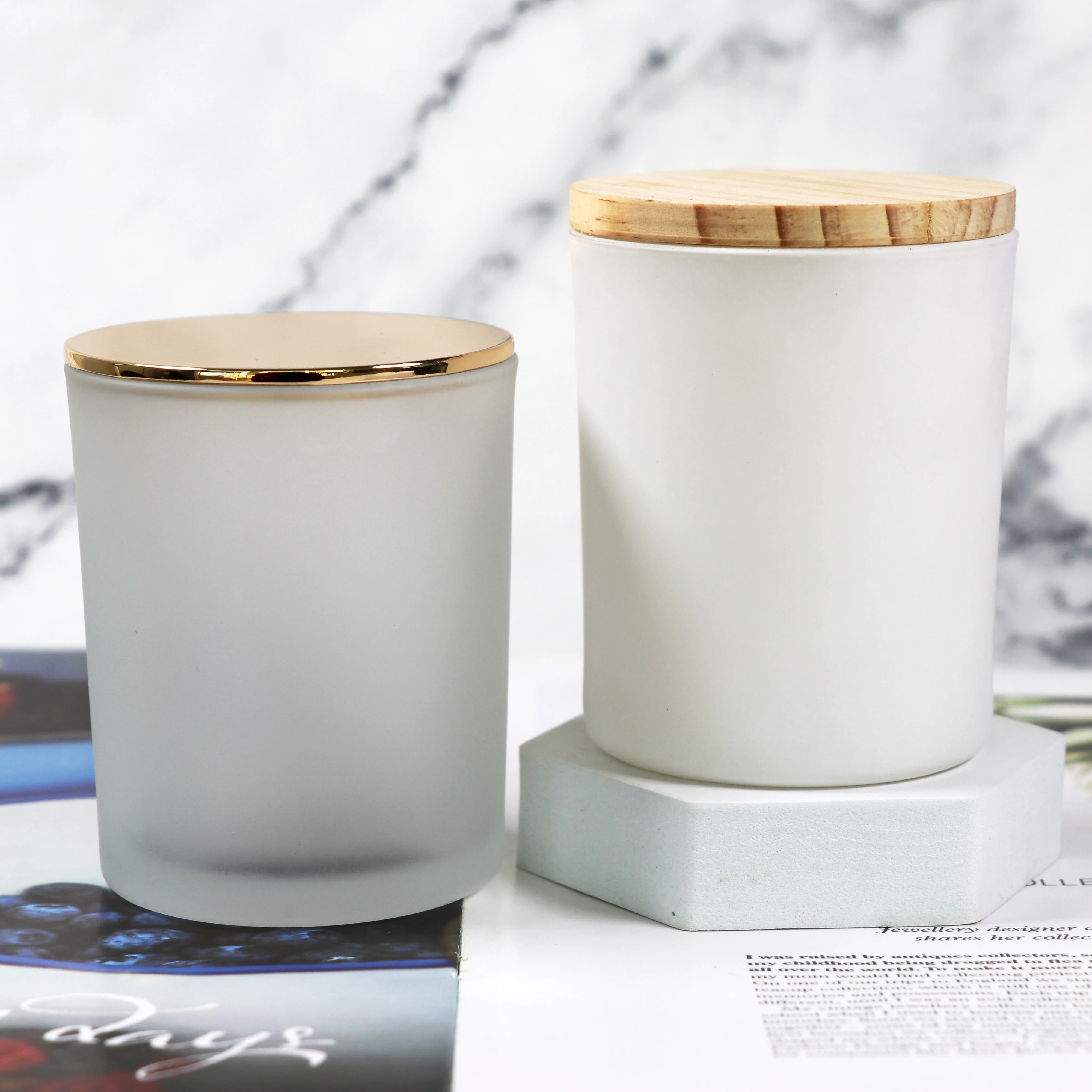 Kerzengläser 200 Ml Mit Bambusdeckel – 6er Pack, Leere Gläser Für Kerzenherstellung & Aufbewahrung