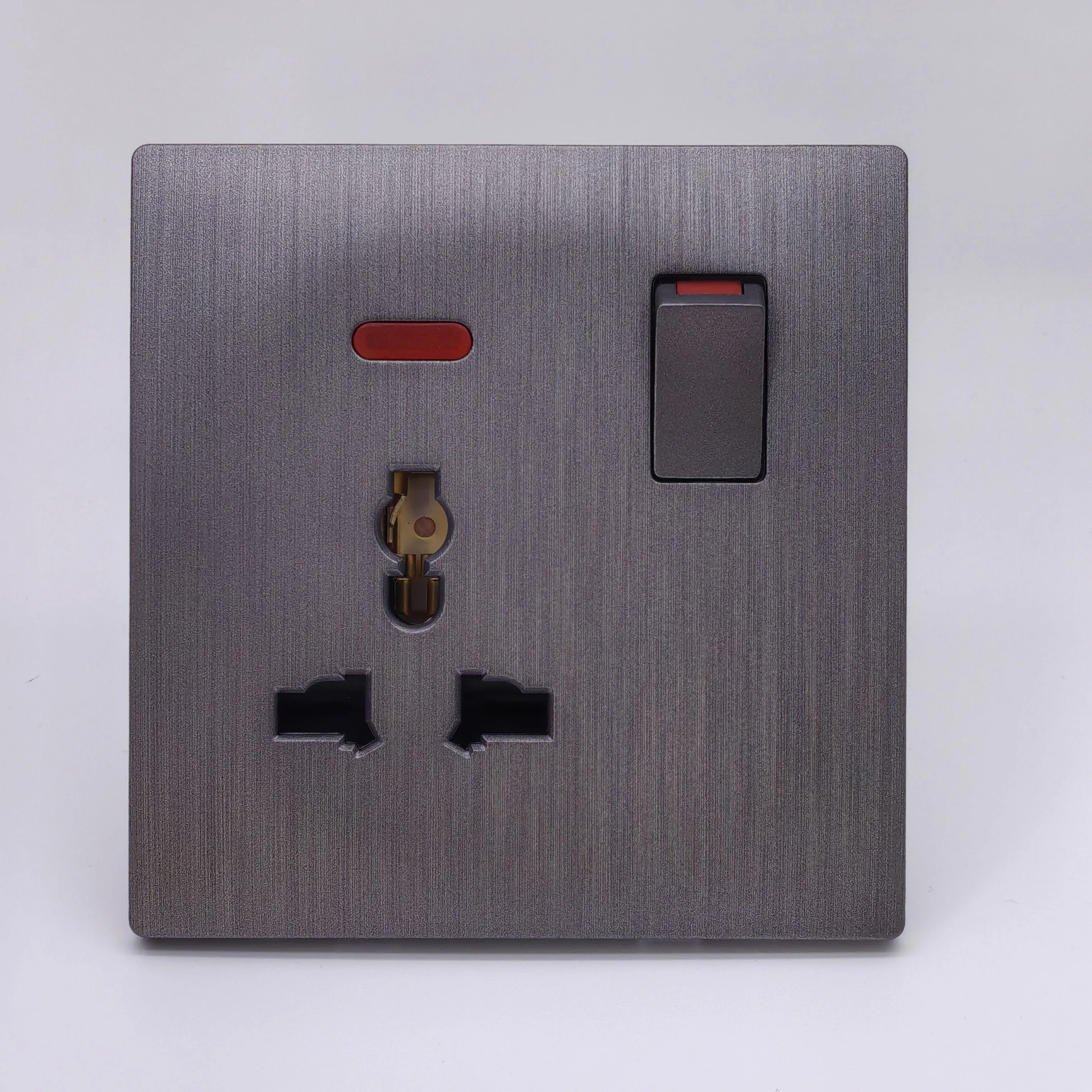 VNX Multi Wall Switch Socket With Light Indicator 3 Pin Universal Sockets and Switch