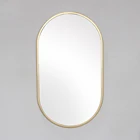 Metal Oval Mirror Oval Mirrors Decor Wall Frame Magi Cheap Nordic Designs Metal Golden Color Oval Shaped Bedroom Decoration Wall Mirror