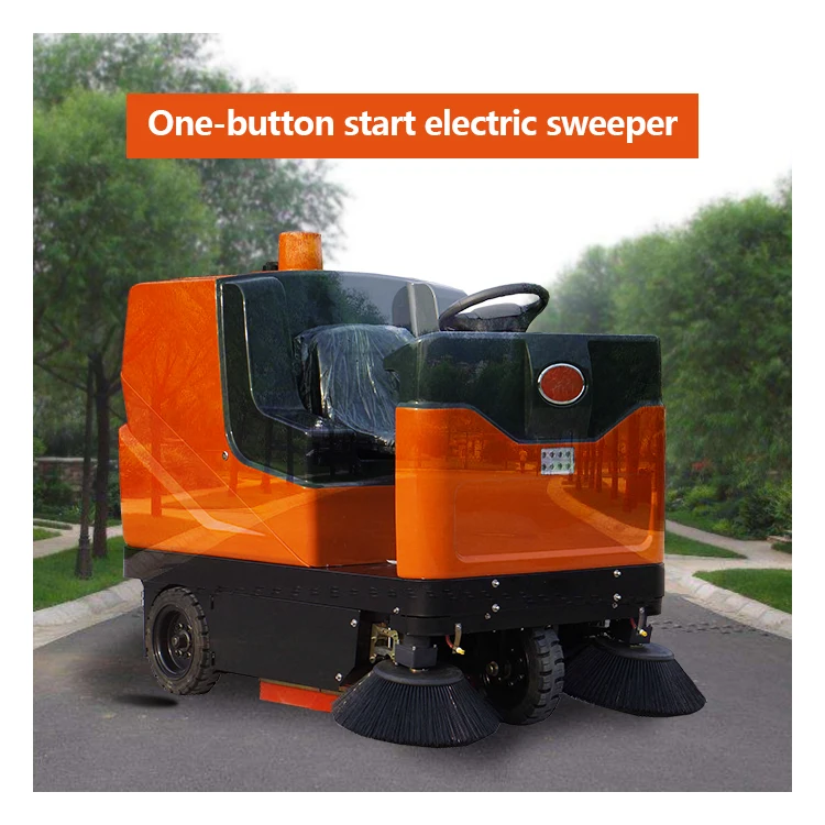 S1350 Type Ride on Floor Sweeper Battery Powered 1350mm Cleaning Width Floor Sweeper