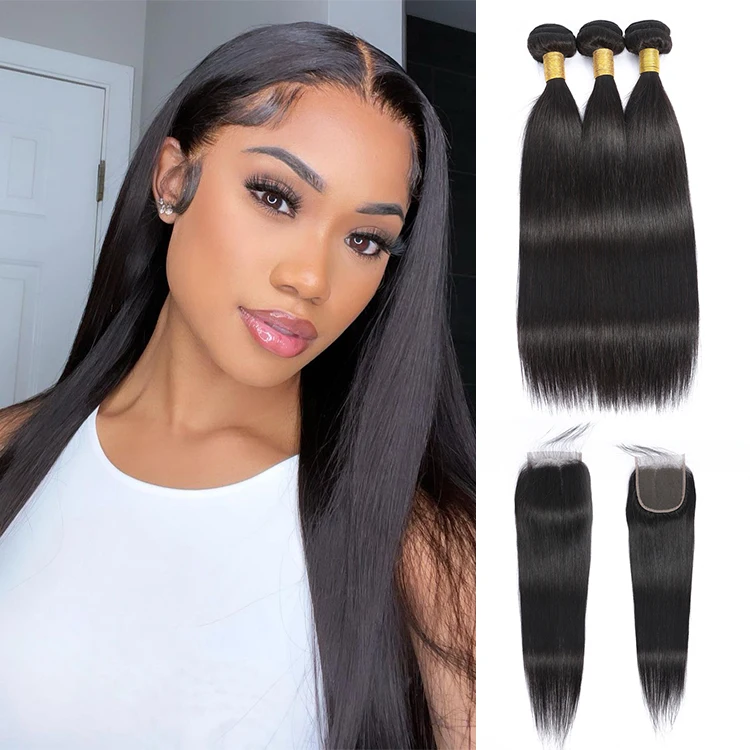 Packet Lace Frontal Closure Human Remy Raw Hair Bundles And Closure Set Cuticle Aligned Virgin Packet Human Hair With Closure Alibaba