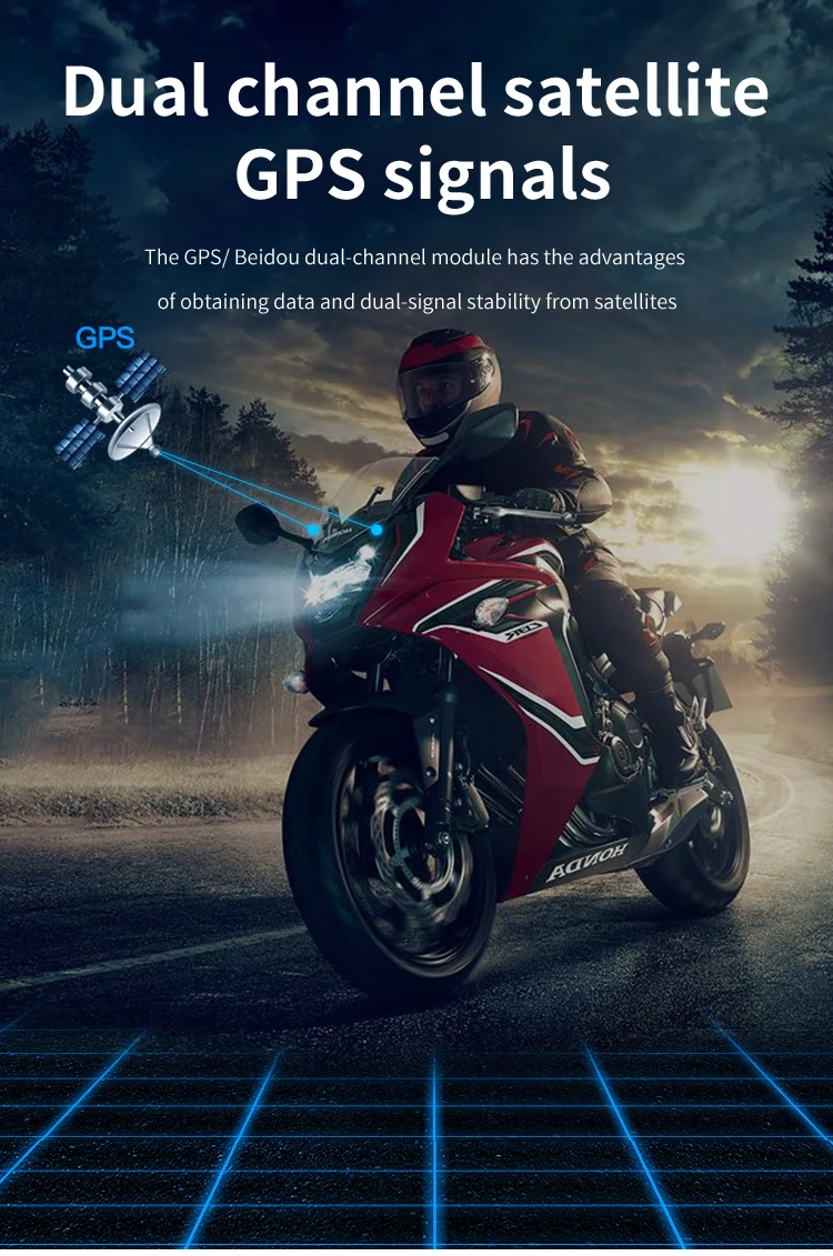 Universal Motorcycle GPS Speed Altimeter Compass for Offroad