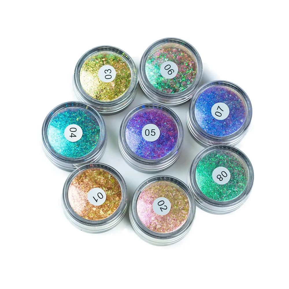 8 цветов, блестящие тени для век, ослепительный макияж глаз, фирменная косметика