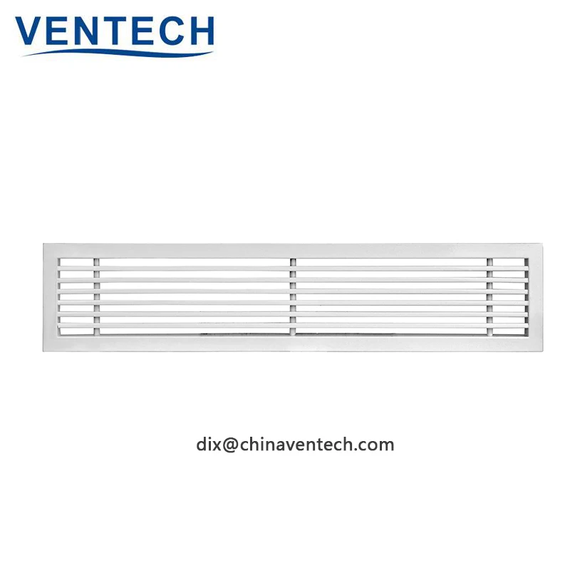 HVAC flat bar supply air linear slot air grille with obd