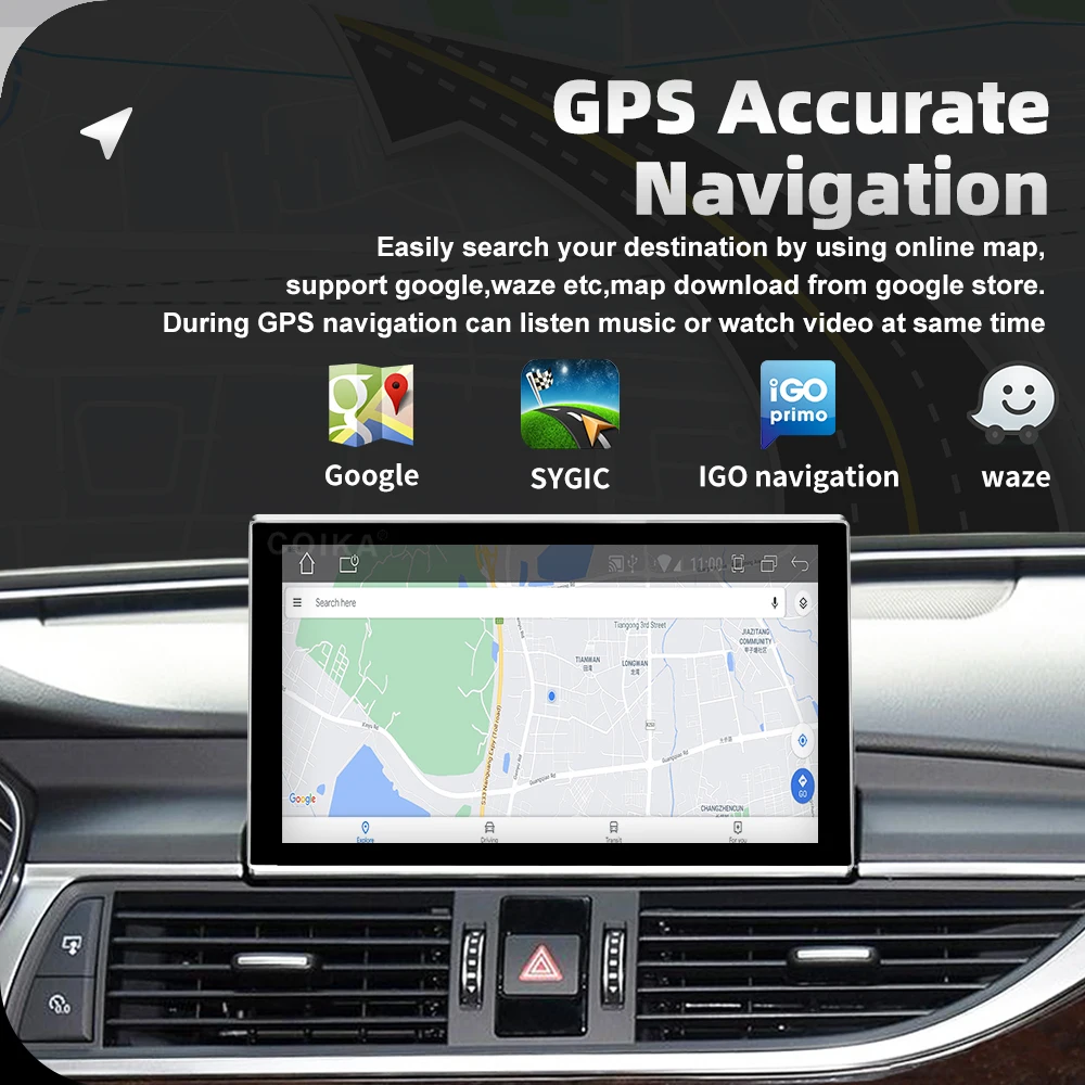 9 дюймов Android автомобильный радиоэкран для Audi A6 C7 A7 2012-2018 GPS  Navi Стерео IPS Touch Carplay аудио плеер| Alibaba.com