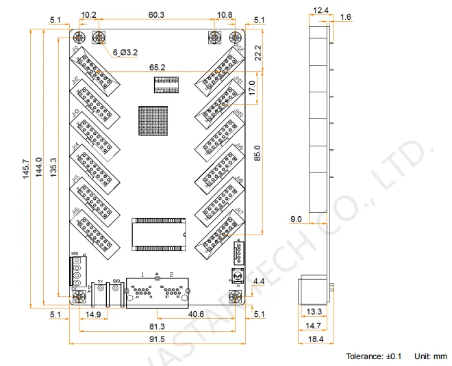 Shenzhen high quality Novastar MRV412 receiving card with 12 HUB75E ports