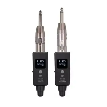 MTU-002R Portable Easy 1 Pair Wireless Xlr Uhf Audio Transmitter And Receiver Mic Line Two Modes