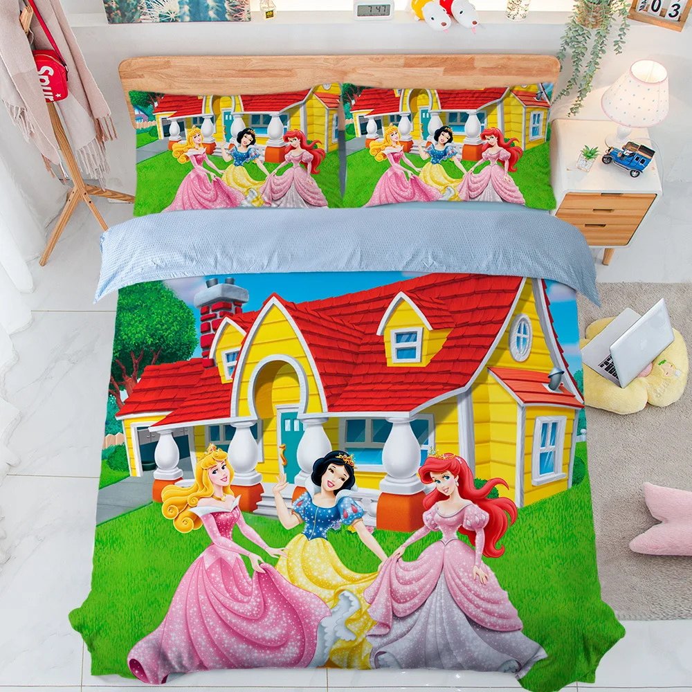 Cheap Custom 3d Printed Cartoon Luxury Designer Children Bed Sheet Duvet Cover Set Queen King Size Kids Bedding Set