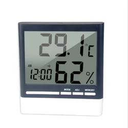 Крытый время компьютерная комната электронная ЖК-доска для термометром и гигрометром декоративные часы для цифровой термометр аксессуары для сигар и гигрометром декоративные часы будильник
