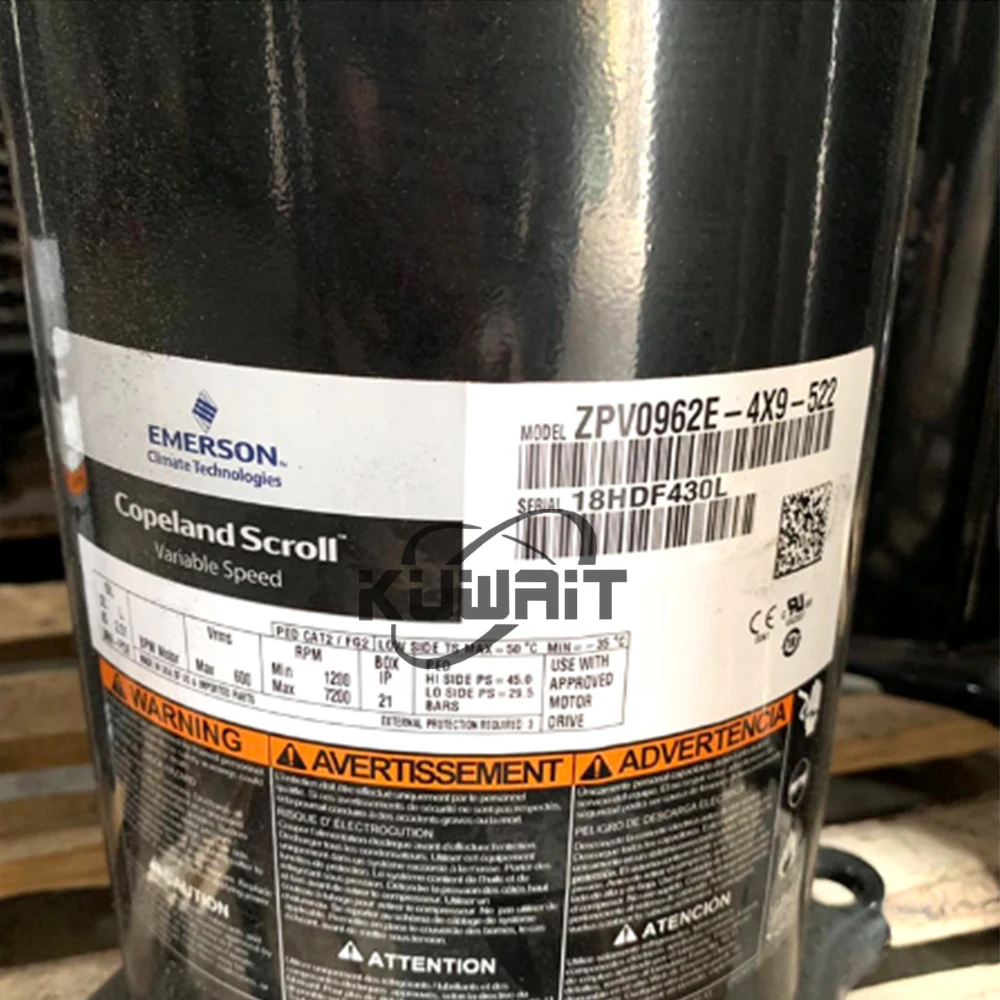 L！ Compressor Scroll Inversor Copland ZPV0962E-4X9-522 ZPV0962E-4E9