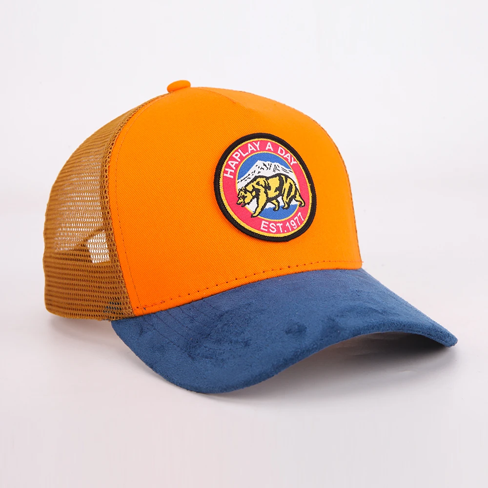 Custom Wholesale Digital Printing Mens Mesh Caps Hats With Custom Logo