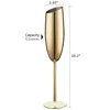 Gold 240ml Champagne glass