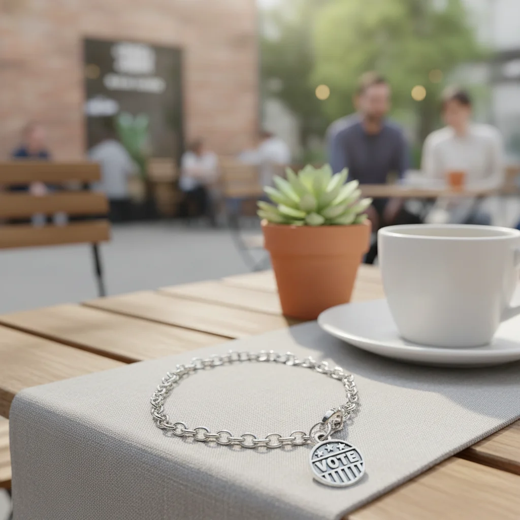 Vote Cable Chain Stainless Steel Bracelet - Image 3