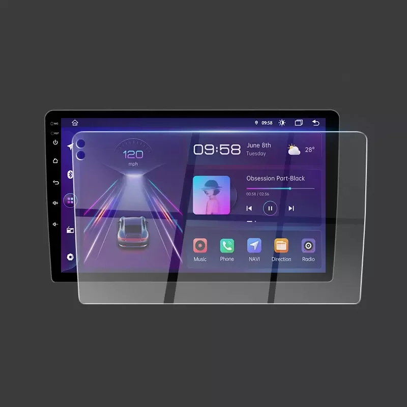 thumbnail image 2 of Honda Civic FE 2022 - 2025 Head Unit Navigation Screen Protector 9 Inch Infotainment Tempered Glass Car Accessories I.23748871 2 of 12