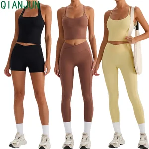 2026 New Women's Activewear Fitness Yoga Sportswear High Impact Running Bra Leggings Workout Gym Outfit Set