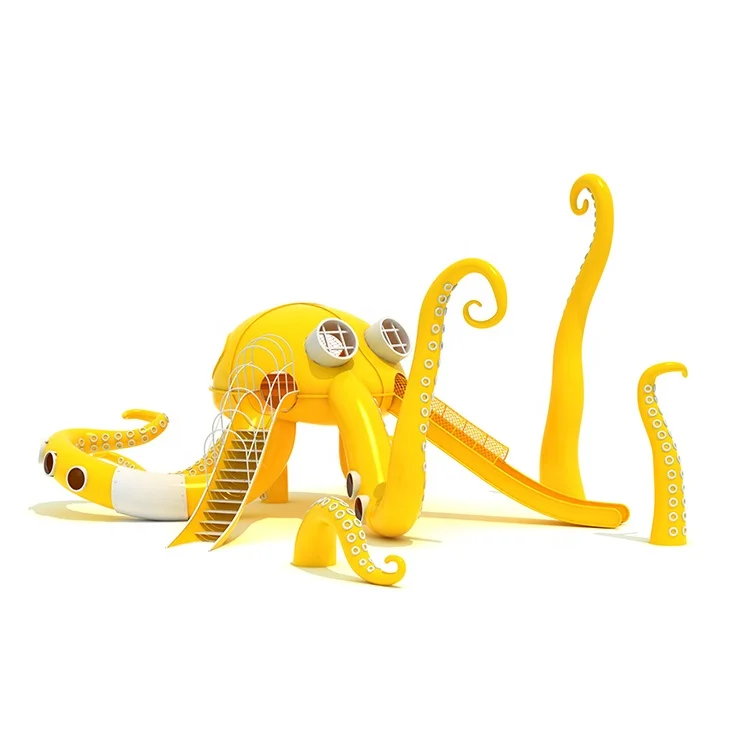 металлический слайды оборудования спортивной площадки осьминога желтого  цвета зоны деятельности малыша ыл31597 для детей| Alibaba.com