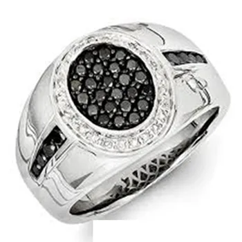 Anello Da Uomo In Argento Sterling 925 Placcato Oro 14 Carati - Foto 6