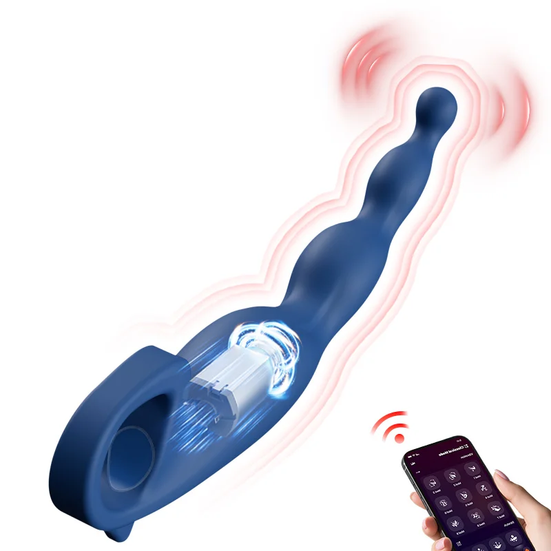 App-controlled vibrating butt plug with wireless remote
