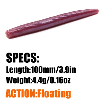 Accept Large-volume Customization Floating Noodle Worm Artificial Soft Bait Stainless Steel Without Hooks – Soft Lure – view 4