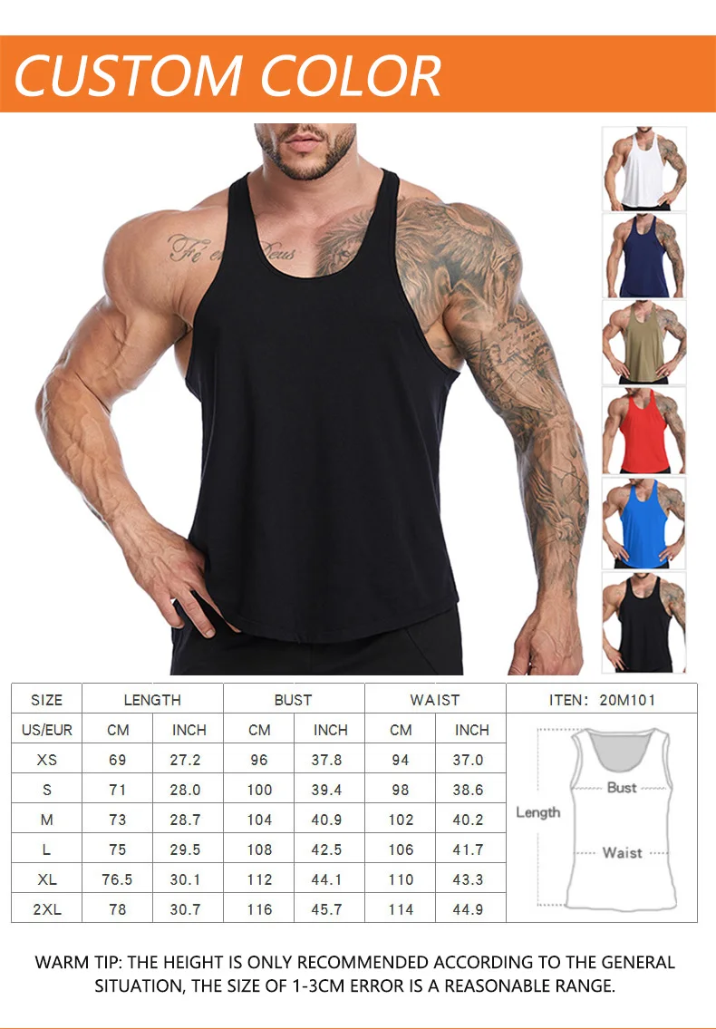 Gym Clothing Men's Workout Sleeveless Shirt Bodybuilding Tank Top ...