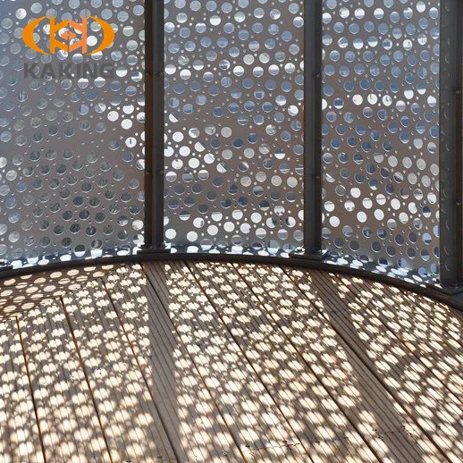 Galvanized PVC Aluminum Perforated Sheet Metal Stair Railing for Screen Application Durable and Attractive