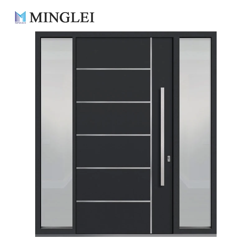 product modern american design house front pivot door large entrance modern entry door security doors for houses exterior-26