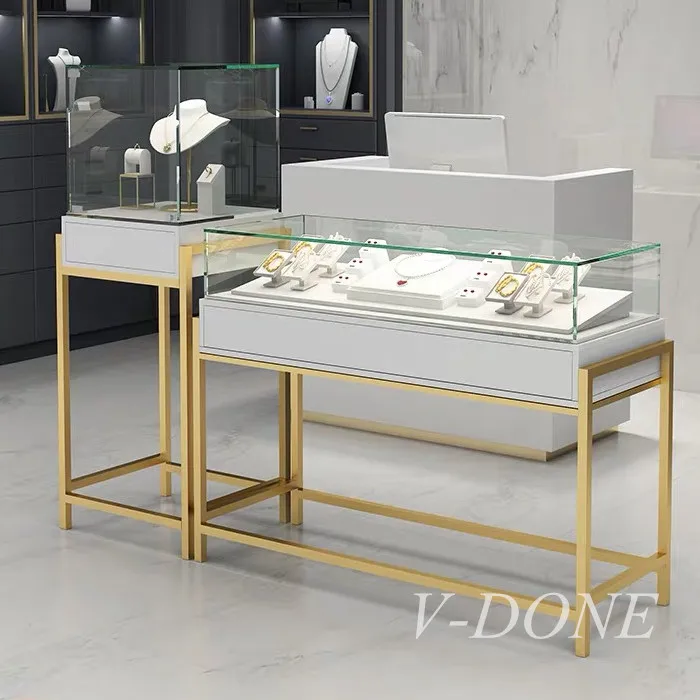 Modern Jewellery Shop Interior Design Luxury Highend Glass Jewelry