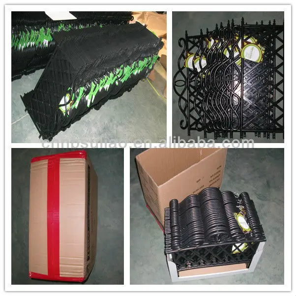 decorative garden fence,small garden fence,black garden fence, View