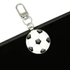 Door Latch Style Football/Black and White