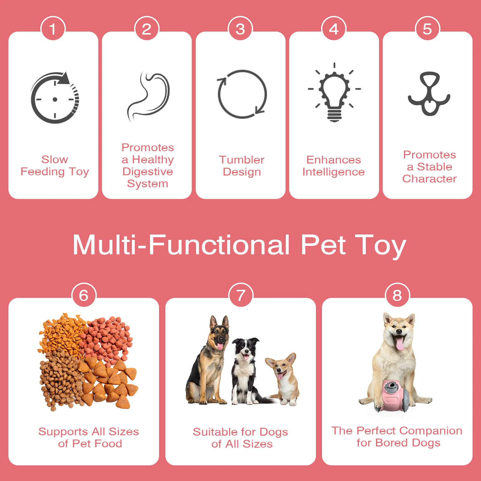 Engaging Safe Pet Toys New Arrivals Dog Food Dispensing Christmas Dog ...