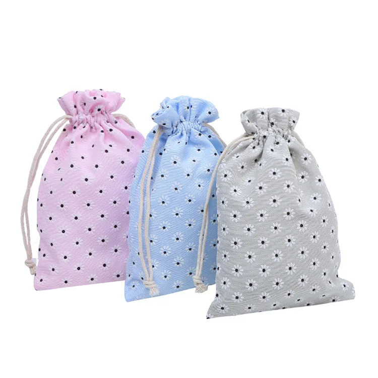 New products little sun cotton bag drawstring high quality gift bag jewelry bag