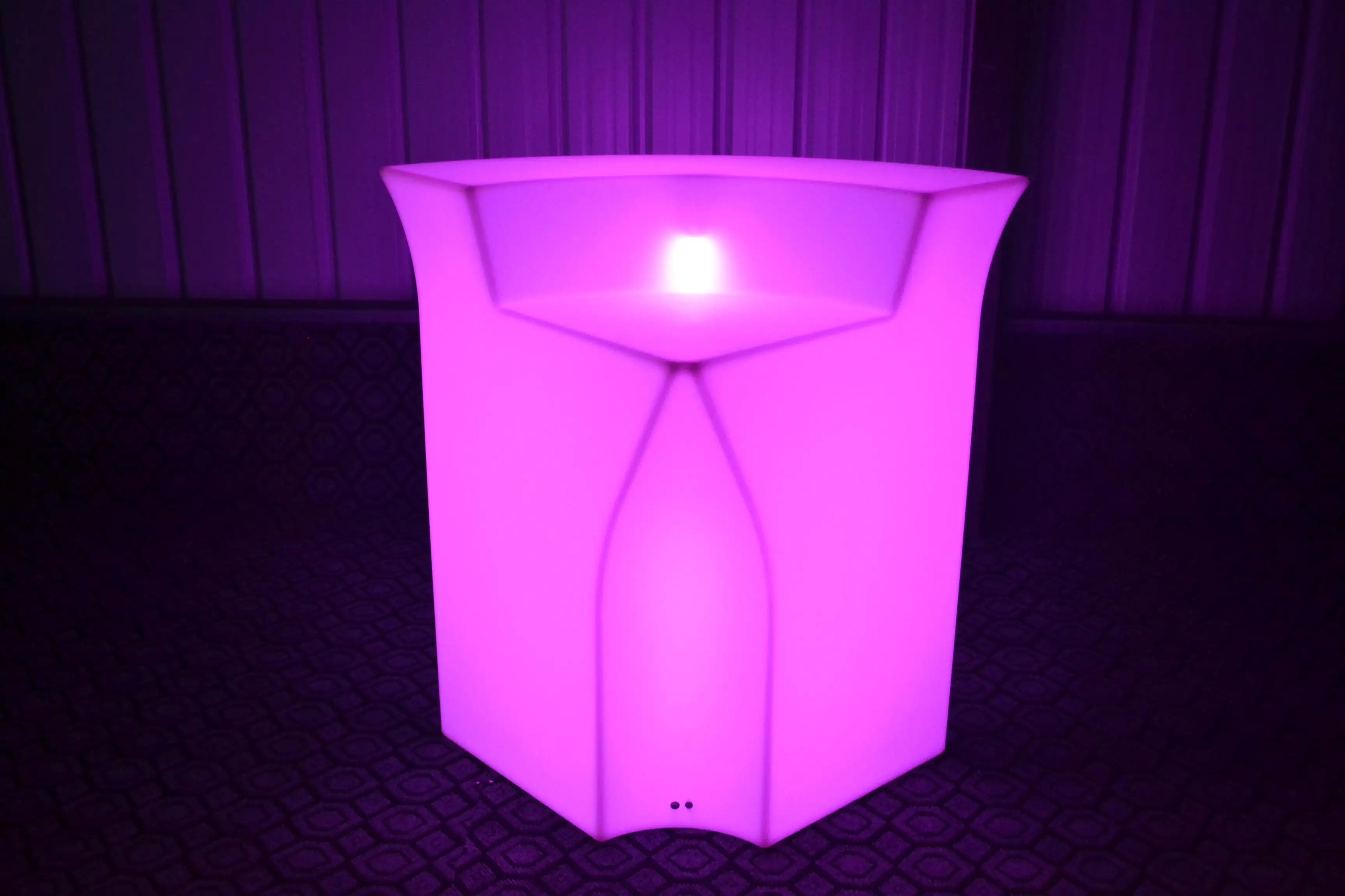 product modern 16 color changing led glowing ip65 rated waterproof pe plastic counter table with remote control for home bar application-6