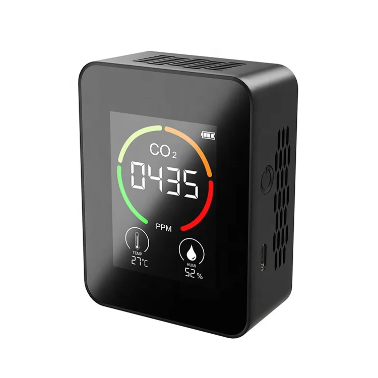 NDIR CO2 Monitor Intelligent Carbon Dioxide gas Detector USB Recharge Brand new Sensor CO2