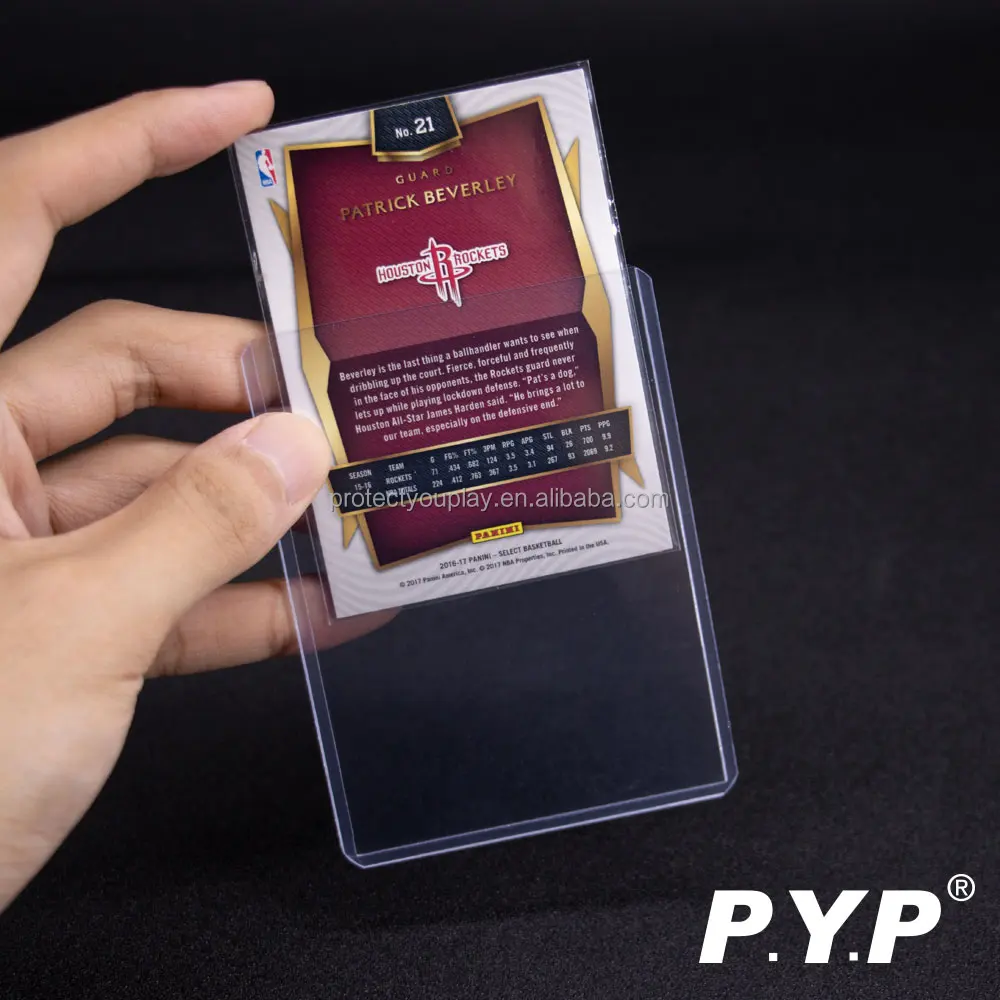 Standard Size Card Sleeves Perfect Fit Sealable Clear Penny Soft Mtg