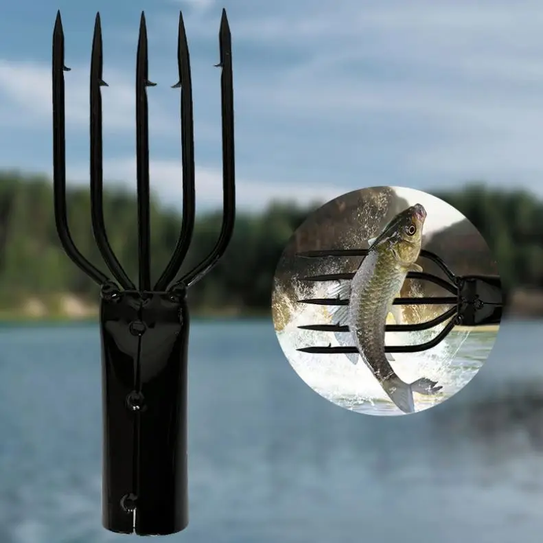 Fishing Spear Prong Spearhead Fork Tip with Barbs Diving Spear Head  Fishing Tools